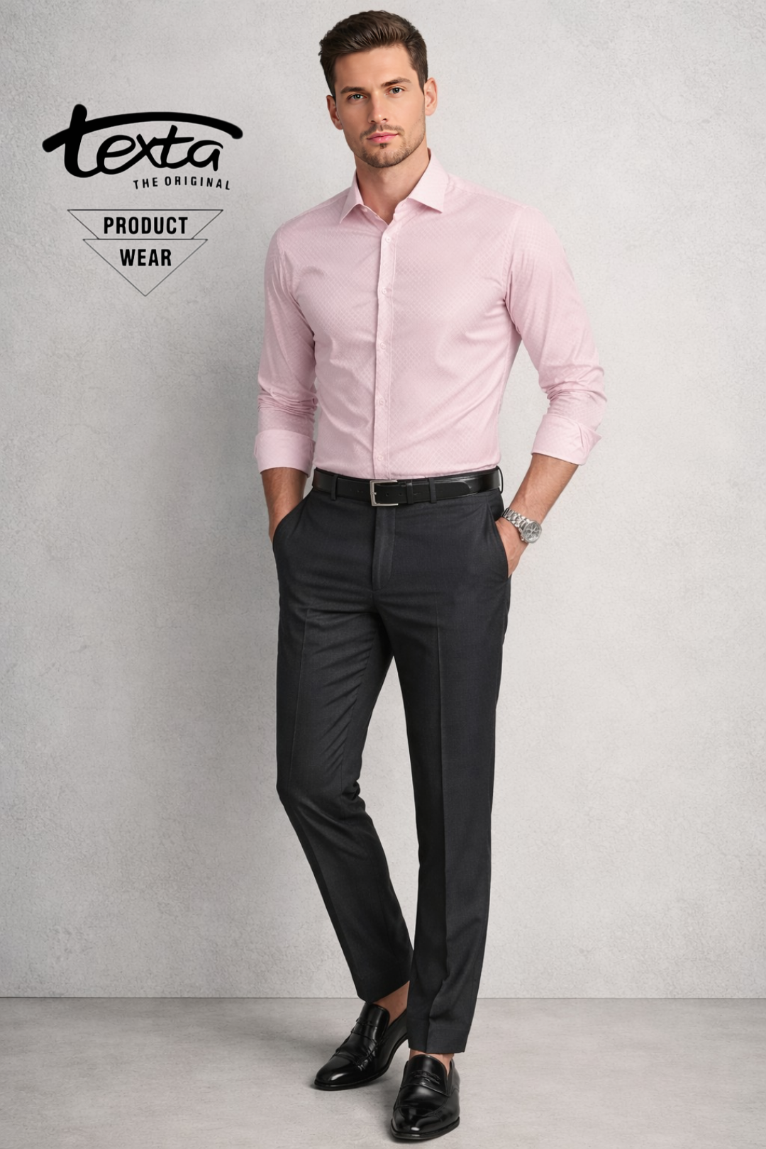 Man's casual shirt- pink 