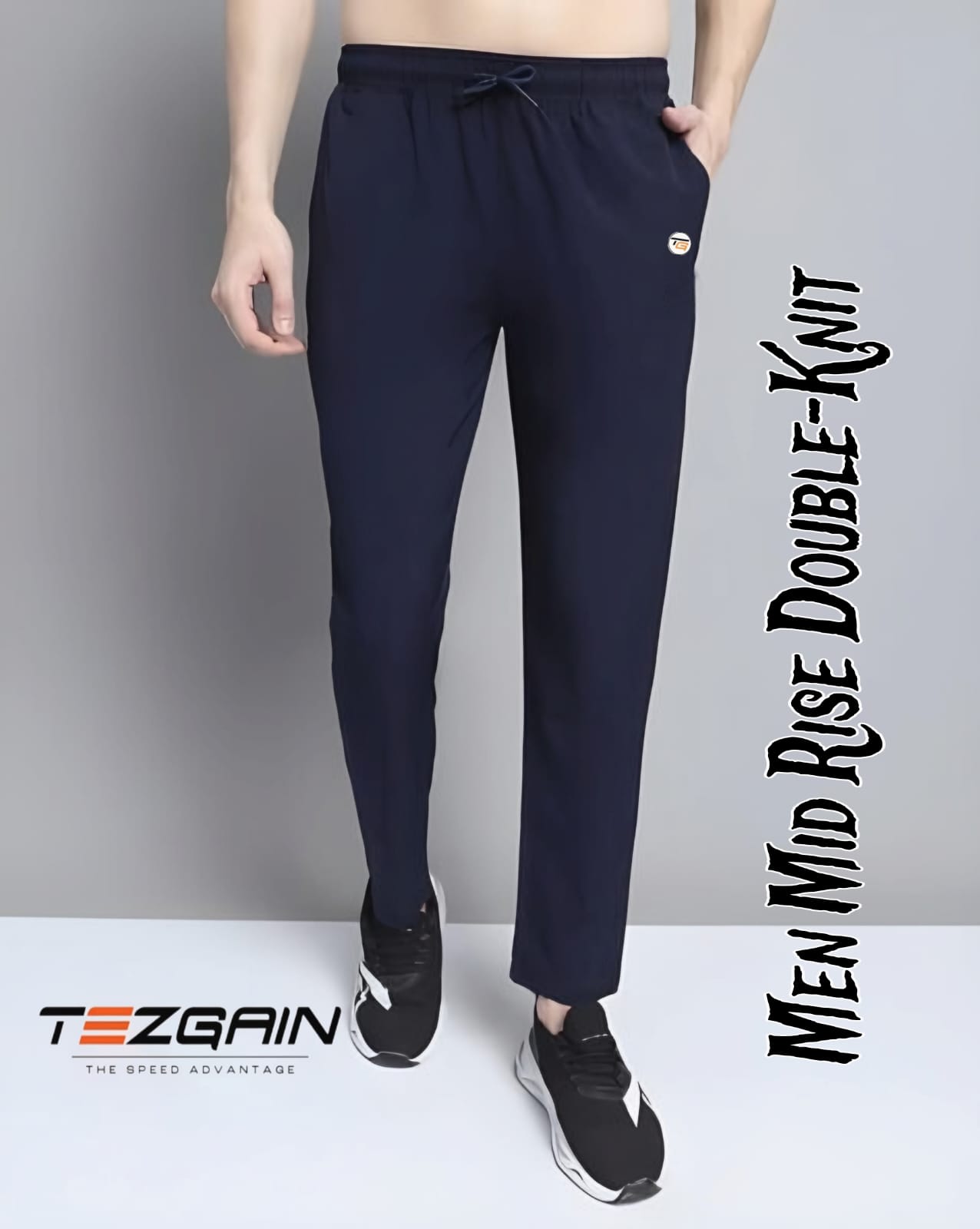 Tazgain men track pants- blue