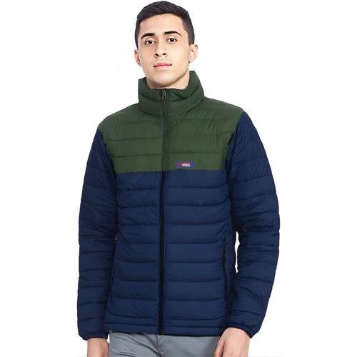 Man's solid padded jackets-(green -navy blue)