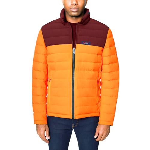Man's solid padded jackets-(yellow-brown)