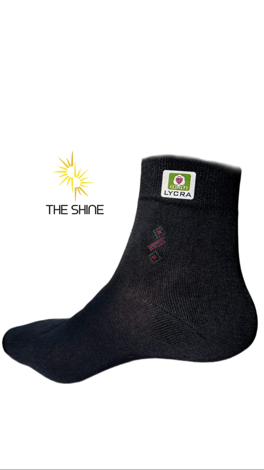 THE SHINE-BLACK SOCKS