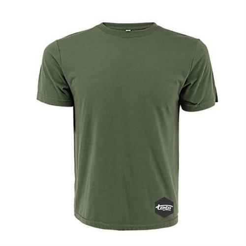 Man's round nack tshirt -olive green 