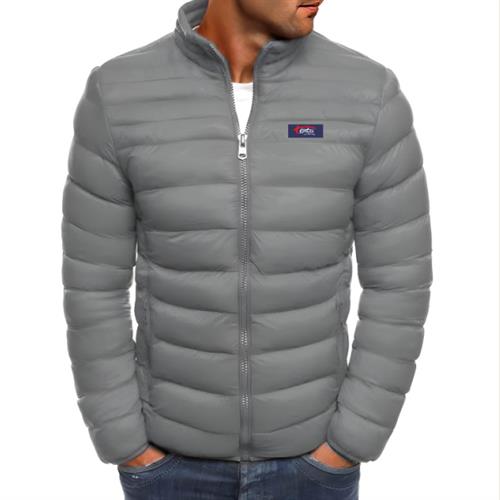 Man's solid padded jackets-gray